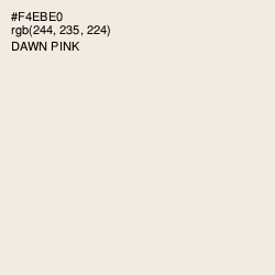 #F4EBE0 - Dawn Pink Color Image